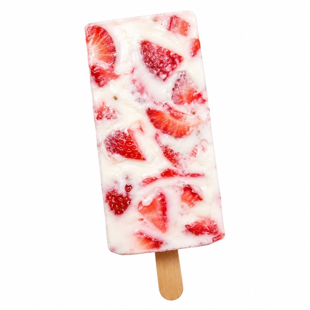 Paleta de Fresas con Crema
